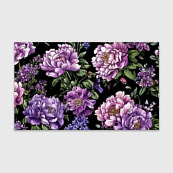 Бумага для упаковки Пионы и сирень старинный узор