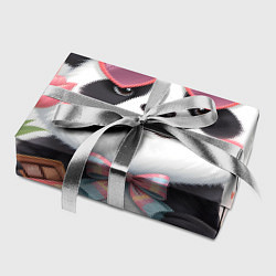 Бумага для упаковки Панда в очках с подарками и с цветами на 8 марта, цвет: 3D-принт — фото 2