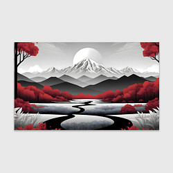 Бумага для упаковки Белые горы и красные деревья