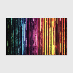 Бумага для упаковки Неоновый и переливающийся киберпанк узор