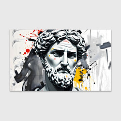 Бумага для упаковки Античный портрет и краска