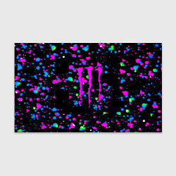 Бумага для упаковки Monster energy неоновые краски