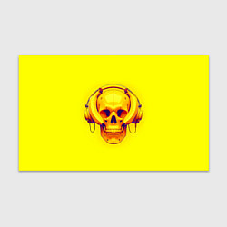 Бумага для упаковки Yellow bananas skull - cyberpunk