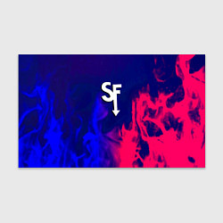 Бумага для упаковки Sally face neon flame