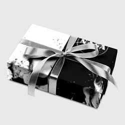 Бумага для упаковки Nasa черно белый огонь, цвет: 3D-принт — фото 2