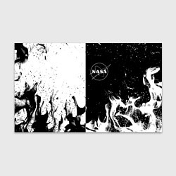 Бумага для упаковки Nasa черно белый огонь
