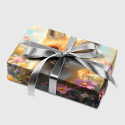 Бумага для упаковки Лиса в цветочном поле, цвет: 3D-принт — фото 2