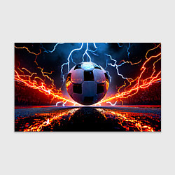 Бумага для упаковки Футбольный мяч в молниях