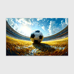 Бумага для упаковки Футбольный мяч на стадионе
