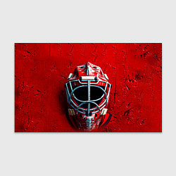 Бумага для упаковки Маска голкипера на красном