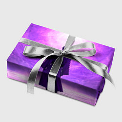 Бумага для упаковки Айкидоист на фиолетовом, цвет: 3D-принт — фото 2