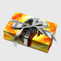 Бумага для упаковки Айкидоист и огненный вихрь, цвет: 3D-принт — фото 2