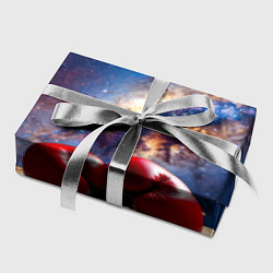 Бумага для упаковки Боксерские перчатки в космосе, цвет: 3D-принт — фото 2