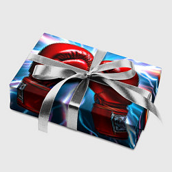 Бумага для упаковки Бойцовские перчатки и молнии, цвет: 3D-принт — фото 2