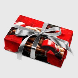 Бумага для упаковки Кикбоксер в красном, цвет: 3D-принт — фото 2