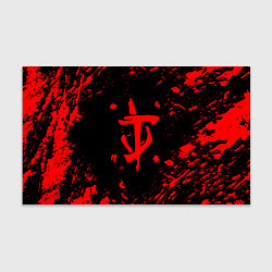 Бумага для упаковки Doom красные краски