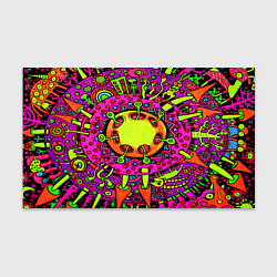 Бумага для упаковки Кислотные грибы оптические, цвет: 3D-принт