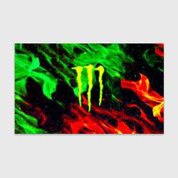 Бумага для упаковки Monster energy огонь лого