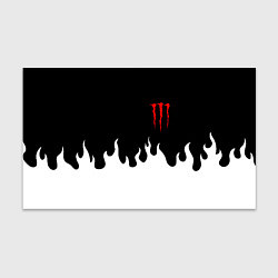 Бумага для упаковки Monster energy red logo, цвет: 3D-принт