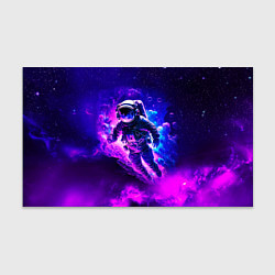 Бумага для упаковки Космонавт в неоновых облаках