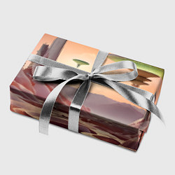 Бумага для упаковки Фантастический инопланетный город, цвет: 3D-принт — фото 2