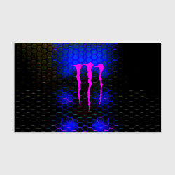 Бумага для упаковки Monster energy неоновая броня