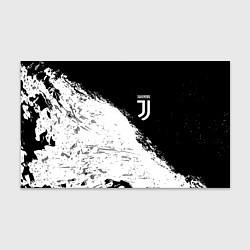 Бумага для упаковки Ювентус краски черно белые, цвет: 3D-принт