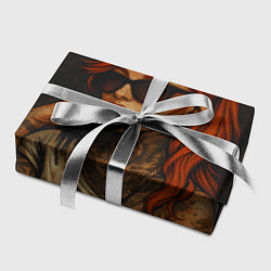 Бумага для упаковки Рыжая девушка в очках с тату, цвет: 3D-принт — фото 2