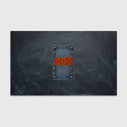 Бумага для упаковки ACDC логотип в виде джинсовой нашивки, цвет: 3D-принт