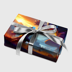 Бумага для упаковки Битва Цири с монстром - Ведьмак 4, цвет: 3D-принт — фото 2