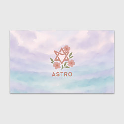 Бумага для упаковки Astro логотип с цветочками, цвет: 3D-принт