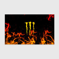 Бумага для упаковки Monster energy orange fire