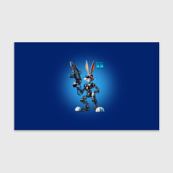 Бумага для упаковки Cyborg Bugs Bunny with a gun - ai art fantasy