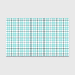 Бумага для упаковки Checkered light blue, цвет: 3D-принт