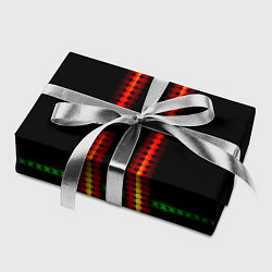 Бумага для упаковки Neon black green circles, цвет: 3D-принт — фото 2