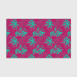 Бумага для упаковки Palm pink light blue