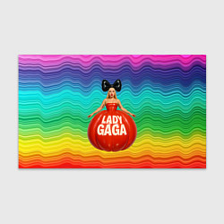 Бумага для упаковки Леди Гага в круглом надувном платье