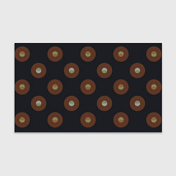 Бумага для упаковки Black coffee moon drops pattern, цвет: 3D-принт