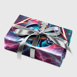 Бумага для упаковки Гитарист Бендер рок группы Футурама, цвет: 3D-принт — фото 2