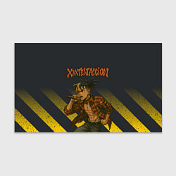Бумага для упаковки XXXTentacion с микрофоном в аниме стиле