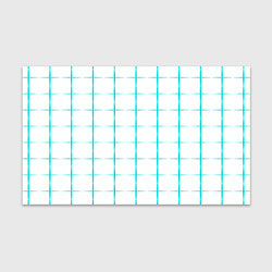 Бумага для упаковки Color white light blue crosses