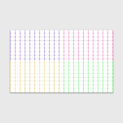 Бумага для упаковки Color white multicolored stripes