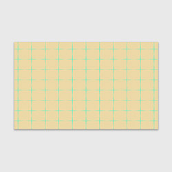 Бумага для упаковки Color beige green crosses