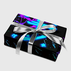 Бумага для упаковки Doom неоновые штрихи, цвет: 3D-принт — фото 2