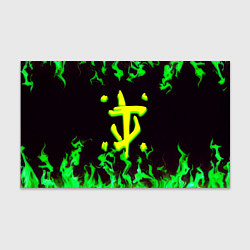 Бумага для упаковки Doom зелёный огонь