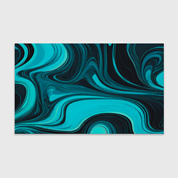 Бумага для упаковки Мраморный малахитовый узор из изумрудных разводов, цвет: 3D-принт