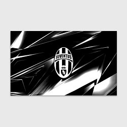 Бумага для упаковки Juventus geometry stripes black, цвет: 3D-принт