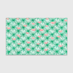 Бумага для упаковки Фламинго и тропики