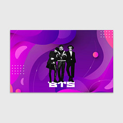 Бумага для упаковки BTS фиолетовый фон, цвет: 3D-принт