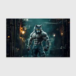 Бумага для упаковки Волк уличный боец, цвет: 3D-принт